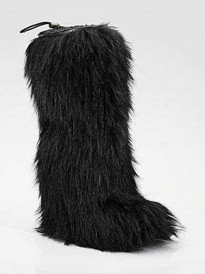 prada black faux fur snow boots|Women's Prada Snow & Winter Boots .